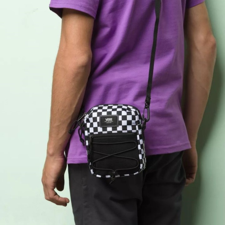 Vans Bail Sac à Bandoulière Carreaux Noir-blanc