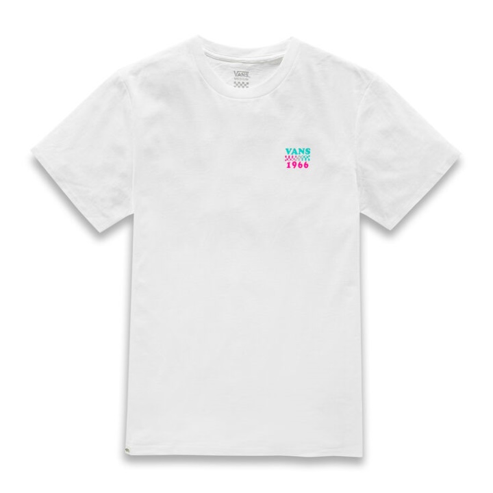 T-shirt à Carreaux Vans Blanc