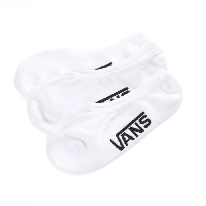 Vans Classic Super No Show Chaussettes 3 Pack Blanc