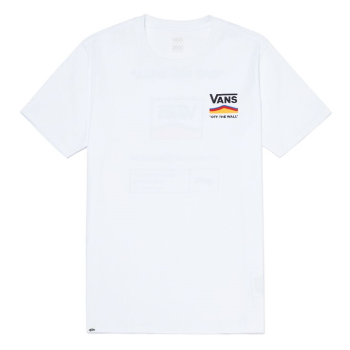 T-shirt Vans Classic Wave Blanc