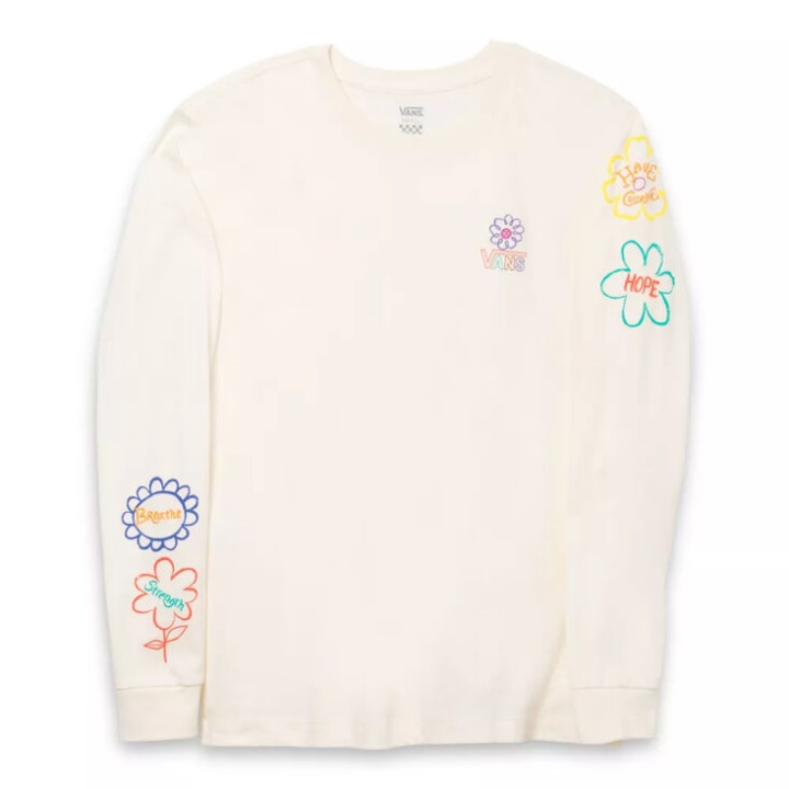 Vans Cultivate Care T-shirt Boyfriend Manche Longue Marshmallow