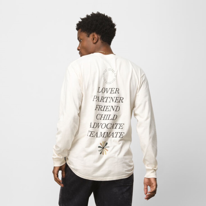 Vans Divine Energy T-shirt Manches Longues Blanc Antique
