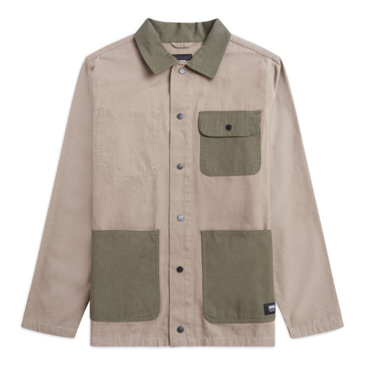 Vans Drill Corvée Manteau Désert Taupe-feuille De Raisin