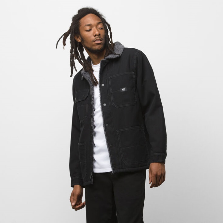 Vans Drill Corvée Manteau Sherpa Noir-asphalte