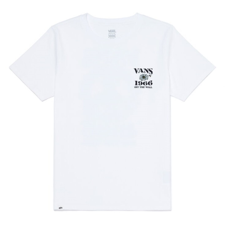 Vans S'épanouir La Paix T-shirt Blanc
