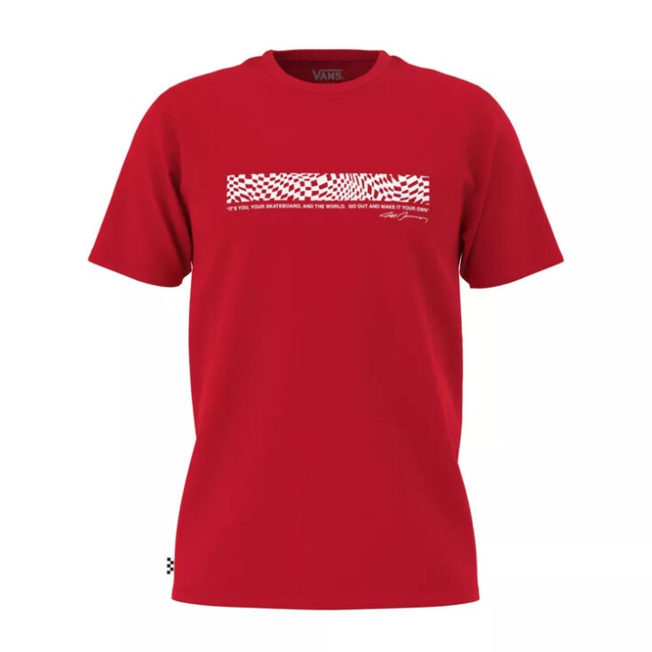 Vans Grosso Skate T-shirt Course Rouge