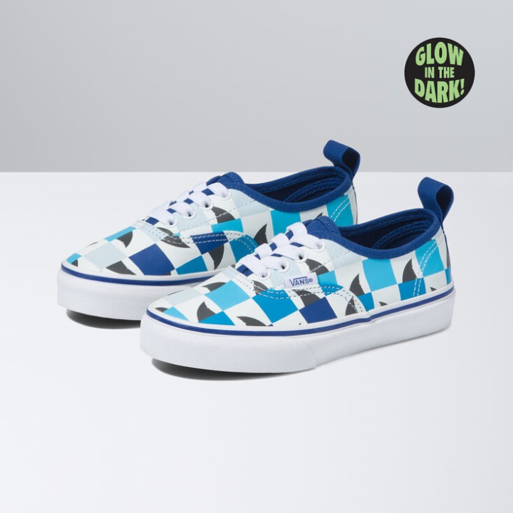 Vans Kids Glow Sharks Lacet Élastique Authentique Limoges-True White