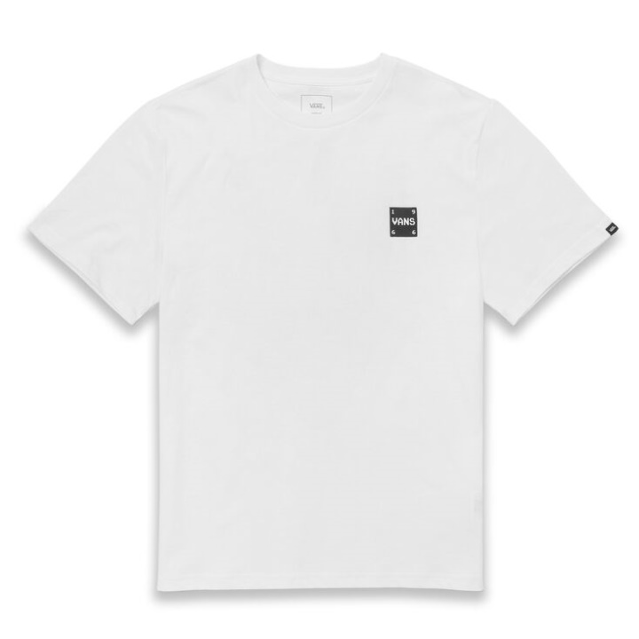 T-shirt Vans Login Logo Blanc