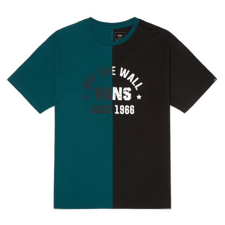 Vans M Cut T-shirt Manches Courtes Bleu Sarcelle