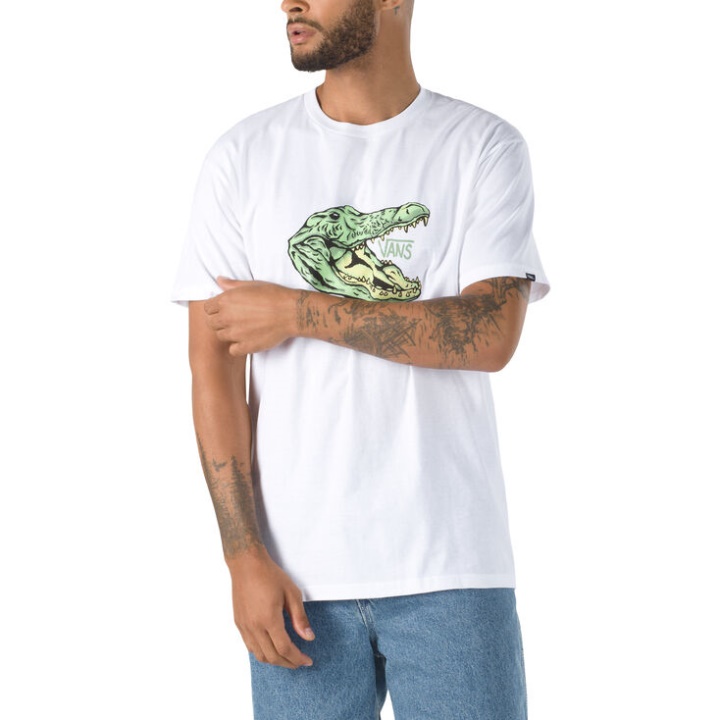 Vans Micro Dazed Croc T-shirt Blanc