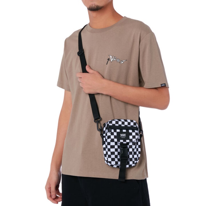 Vans New Varsity Sac à Bandoulière Carreaux Noir-blanc