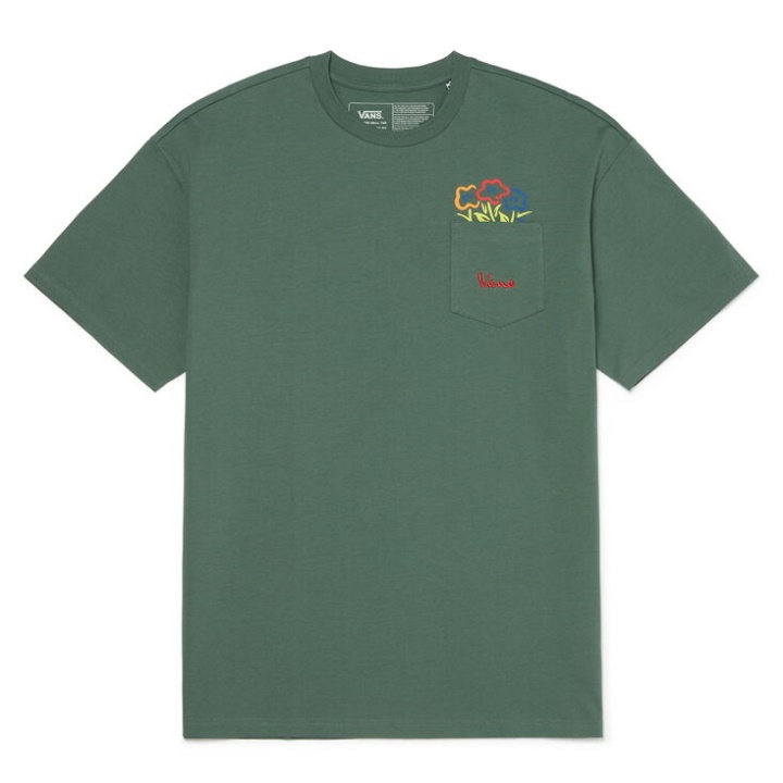 Vans Otw Pocket Gx T-shirt Manches Courtes Vert Canard
