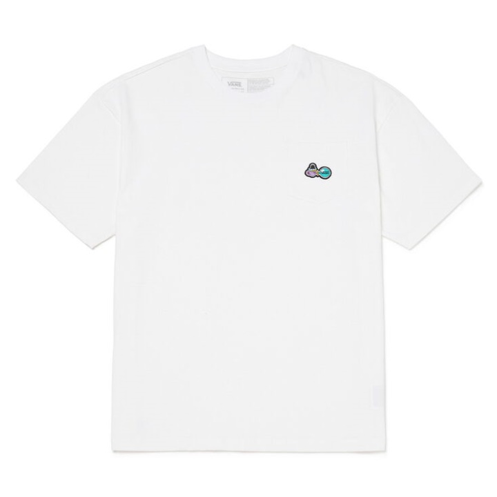 Vans Off The Wall T-shirt Manches Courtes Blanc