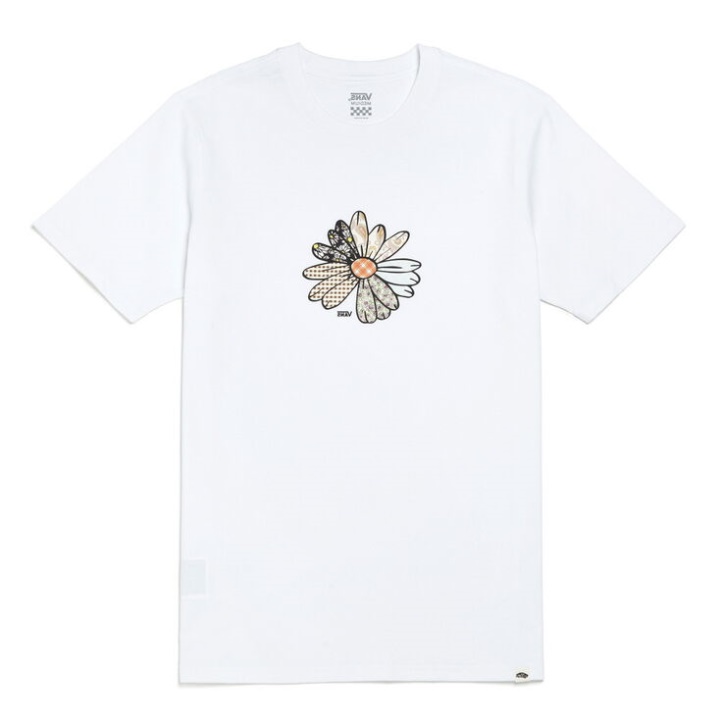 T-shirt Vans Patchwork Daisy Blanc
