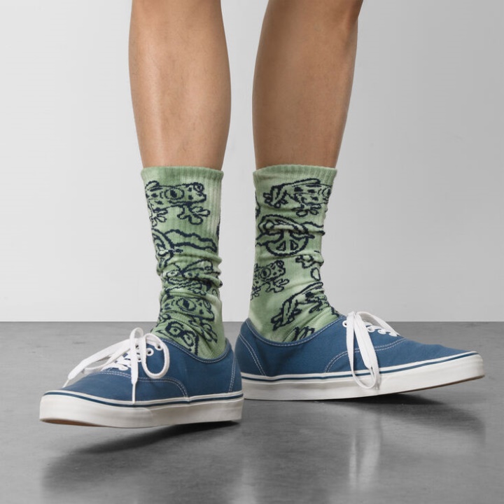 Vans Peace Of Mind Crew Sock (taille 6.5-9 1 Pack) Vert Céladon