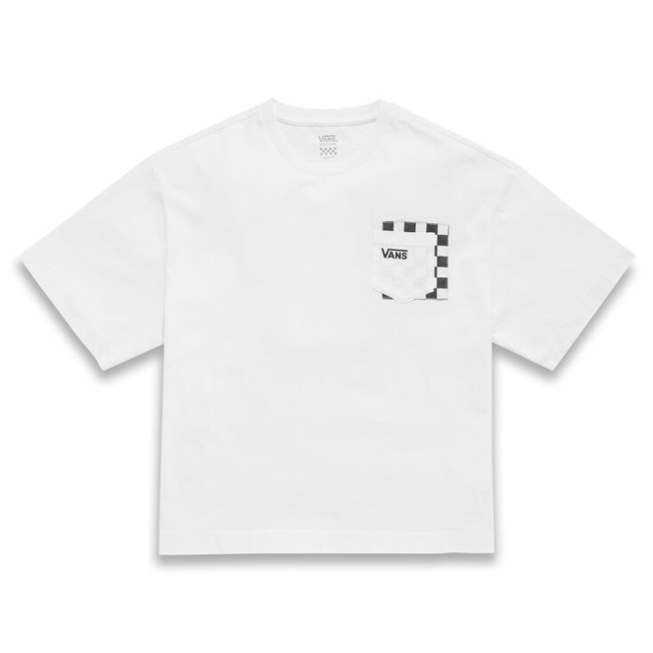 T-shirt à Poche Vans Blanc