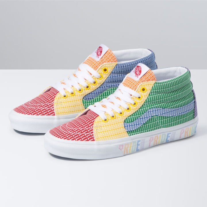 Vans Pride Sk8-mid Multi-vrai Blanc