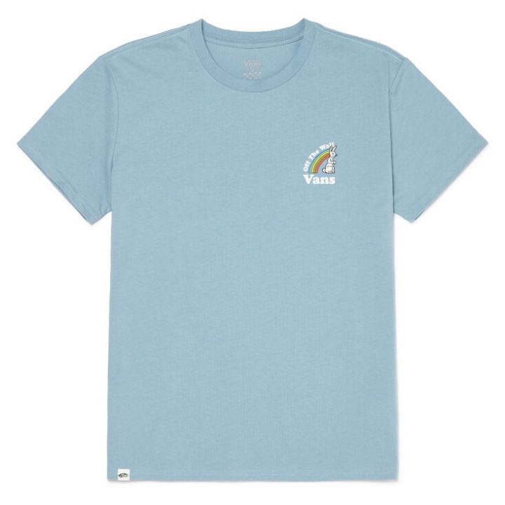 Vans Retro Groove Rabbit T-shirt Manches Courtes Ashley Bleu