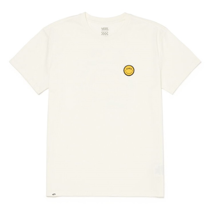 Vans Retro Groove Smile T-shirt Manches Courtes Marshmallow