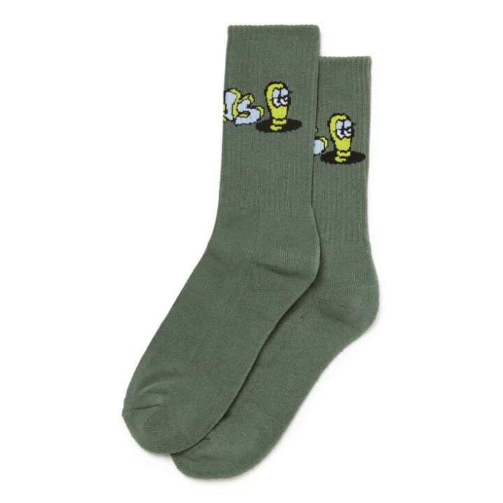 Vans Skate Classics Crew Chaussettes Vert Canard