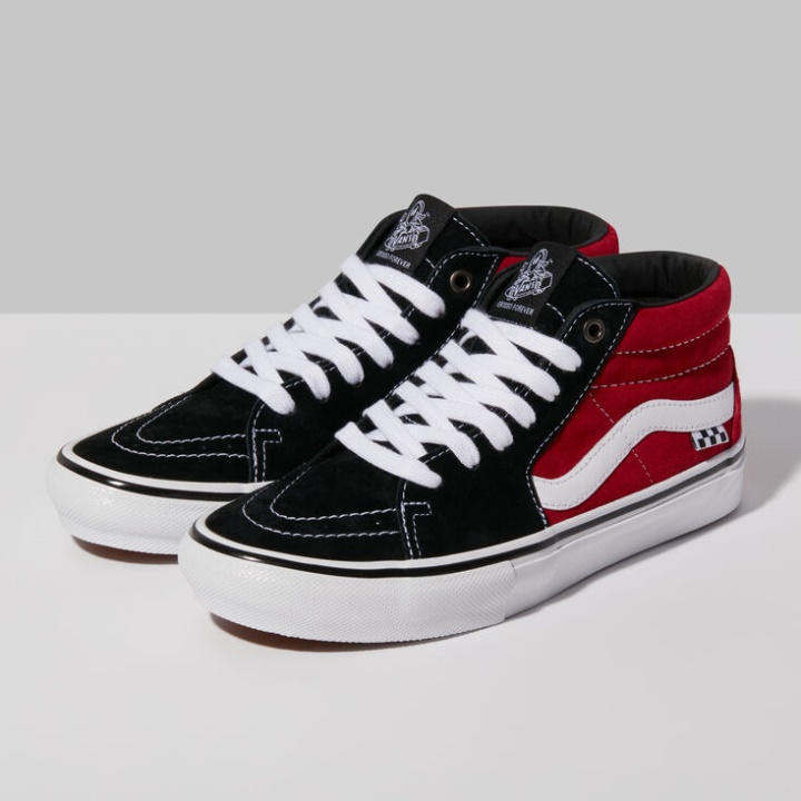Vans Skate Grosso Mid Noir-rouge