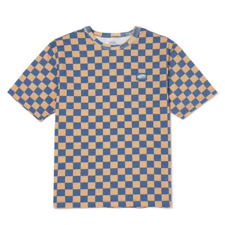 Vans Skate Otw T-shirt à Carreaux Clair De Lune