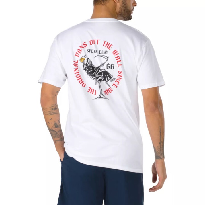 Tee Shirt Vans Speak Easy Blanc