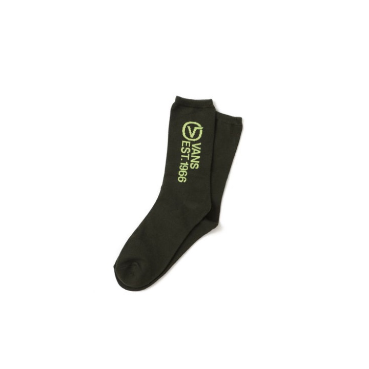 Vans The Ultrasake Crew Chaussettes Forêt Imprimé Vert Nuit