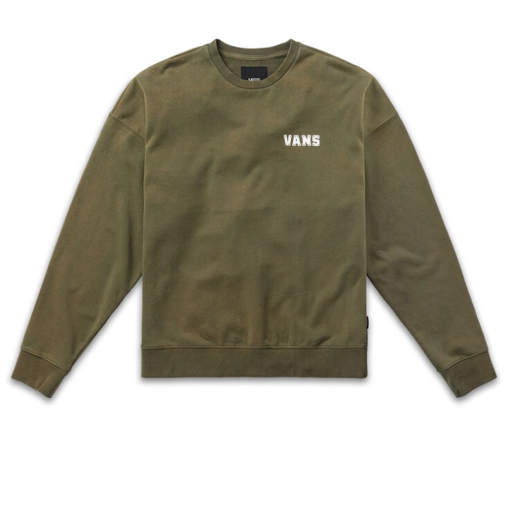 Vans Tieye Cut Gx Pull Crew Lavé Feuille De Vigne