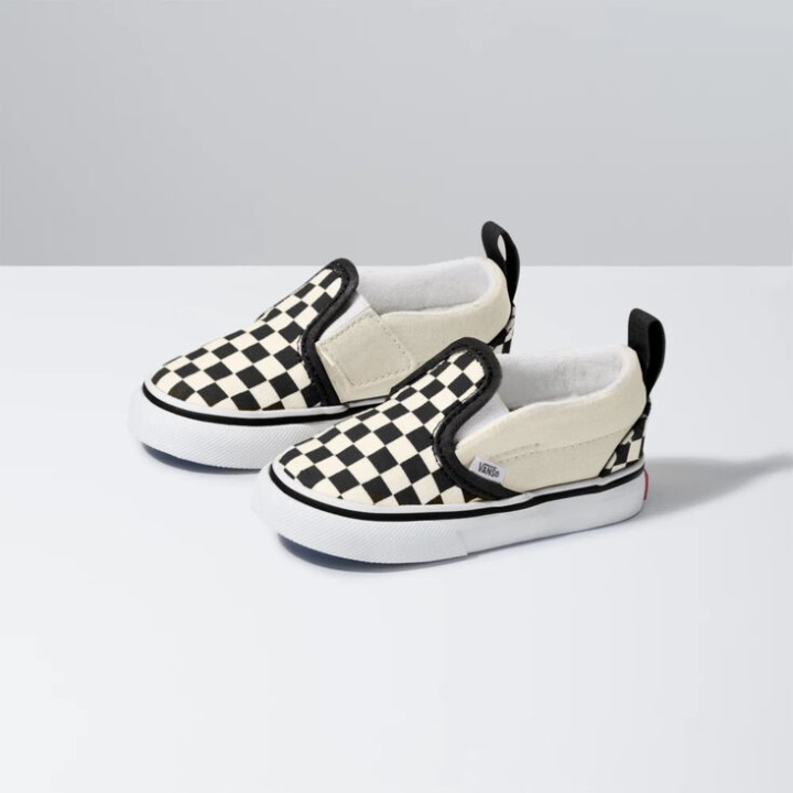 Vans Enfant Damier Classique Slip-on V Noir-blanc