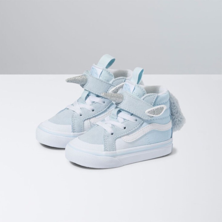Vans Bambin Licorne Sk8-hi Reissue 138 V Bleu Délicat-argent