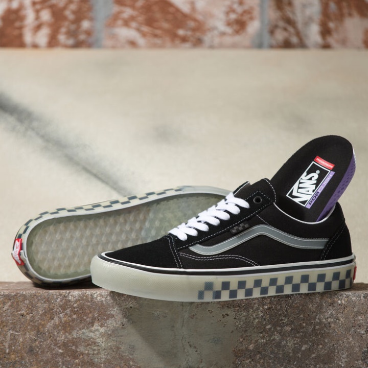 Vans Skate En Caoutchouc Translucide Old Skool Noir-clair