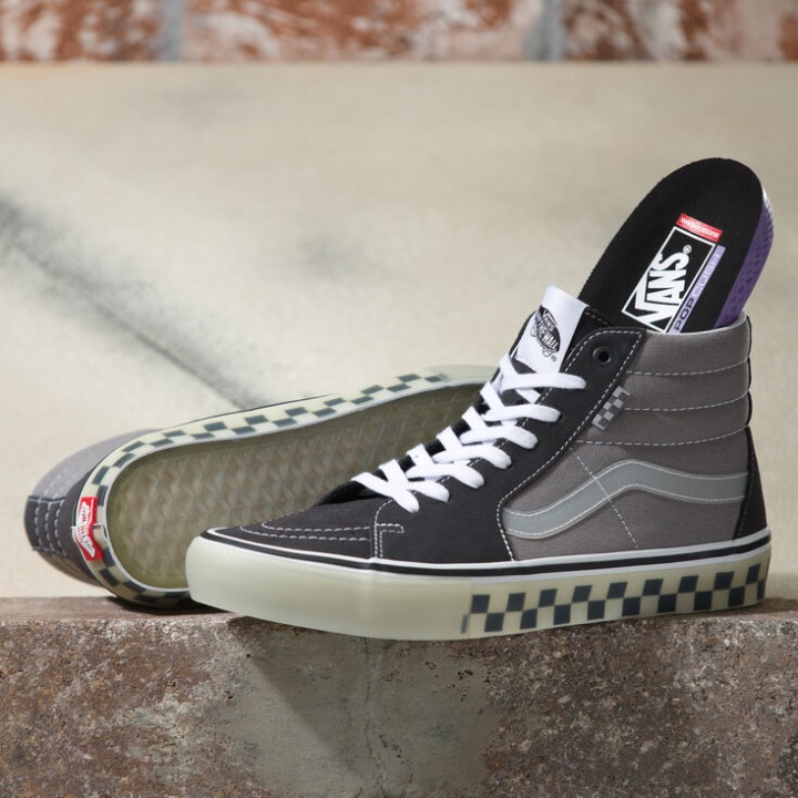 Vans Skate Translucide Sk8-hi Caoutchouc Gris
