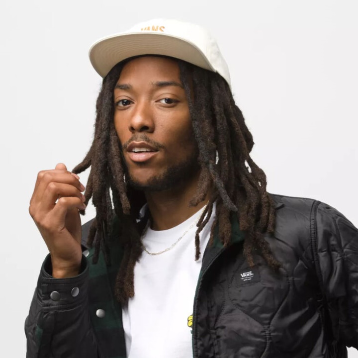 Vans Trippy Extérieur Chapeau De Jockey Blanc Antique
