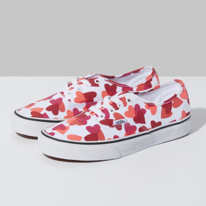 Vans Valentines Hearts Authentique Vrai Blanc-violet Fuchsia