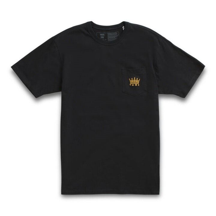 Vans X Dan Lacey Off The Wall Pocket T-shirt Noir