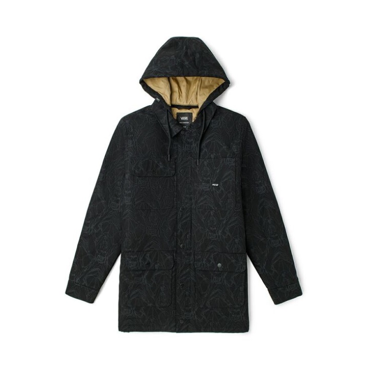 Vans X Huatunan Veste Year Of The Tiger Noir Imprimé Tête De Mort