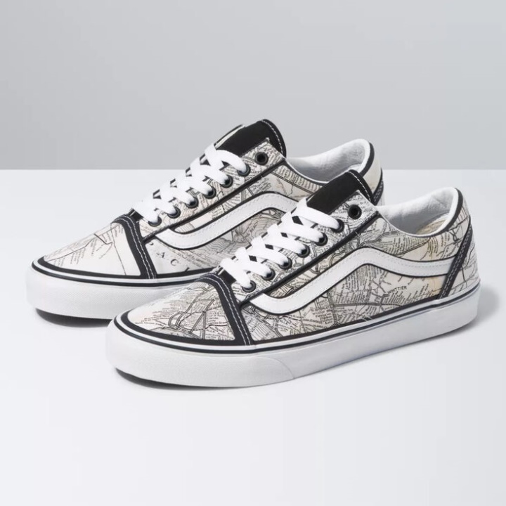 Vans X Moca Old Skool Frances Stark-maps