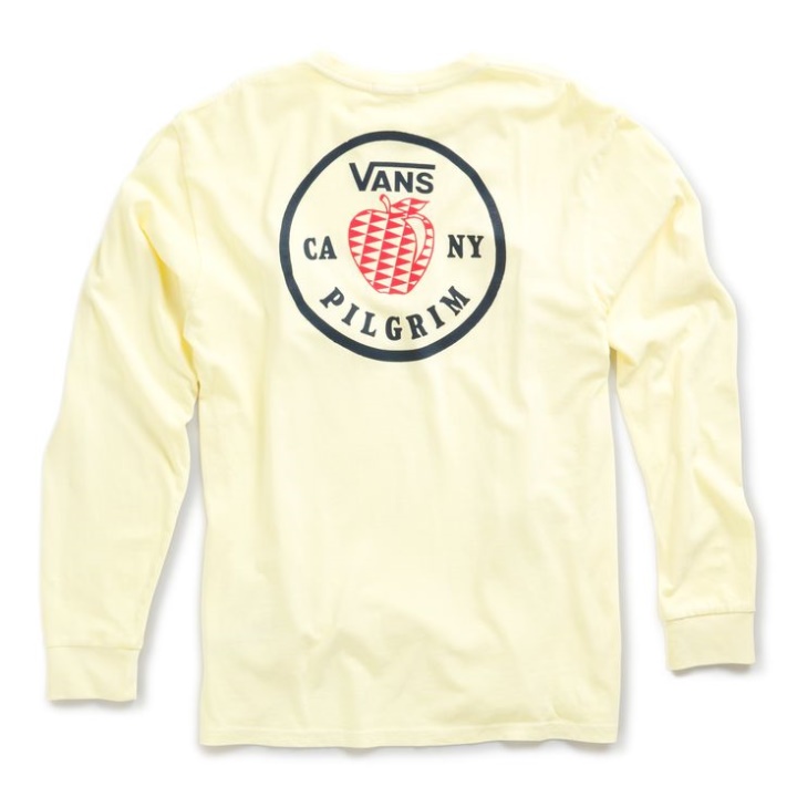 Vans X Pèlerin Surf Supply T-shirt Manches Longues Double Crème