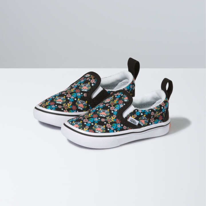 Vans X Project Cat Bambin Comfycush Slip-on V Projectcat-tiger Floral