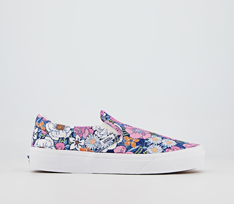Vans Baskets Classiques à Enfiler Floral Multi Blanc