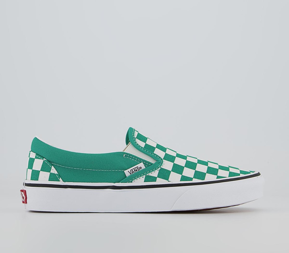 Vans Baskets Classiques à Enfiler Vert Poivre Blanc