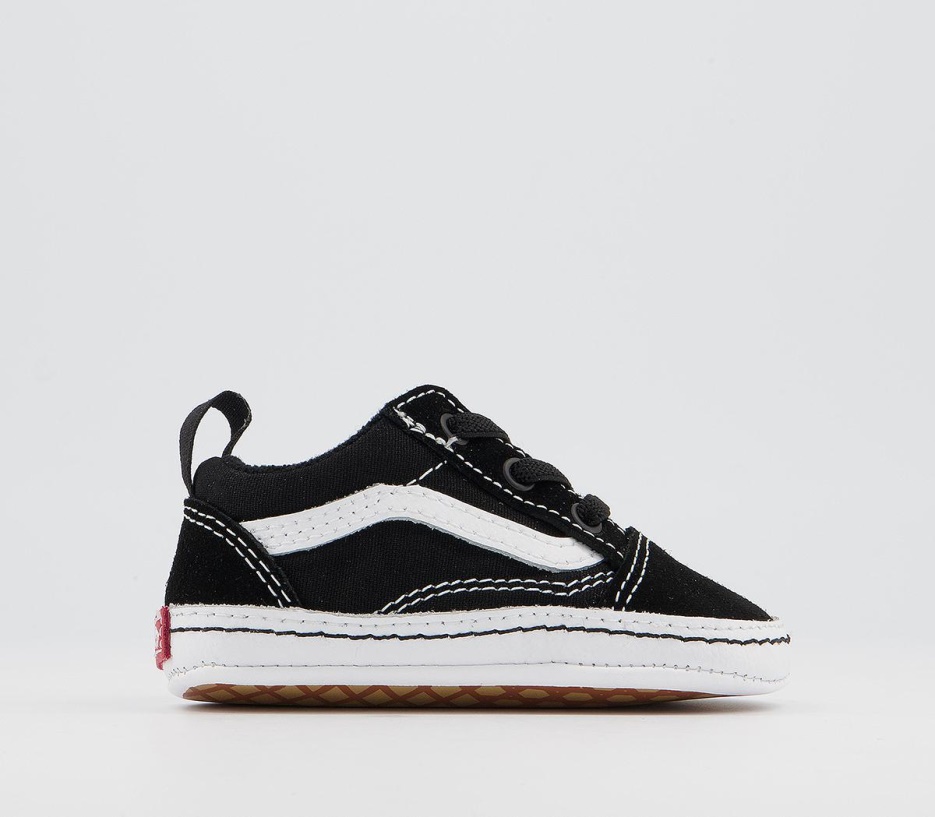 Vans Old Skool Baskets Crèche Noir Vrai Blanc