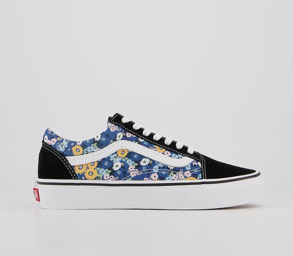 Vans Old Skool Baskets Floral Noir Blanc