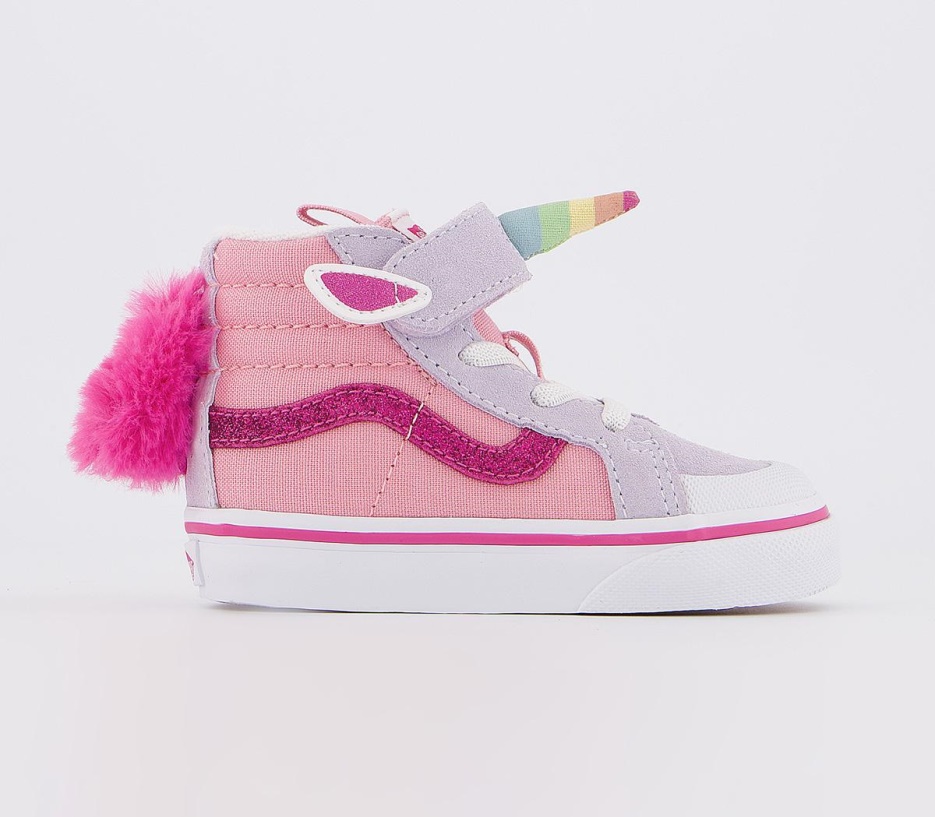 Baskets Vans Sk8 Hi Reissue Licorne Rose-bleu