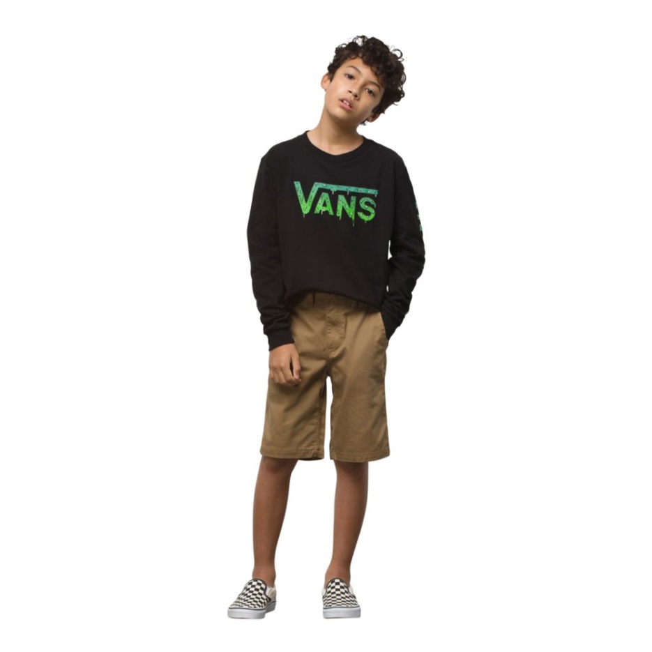 Vans Short Garçon Authentique Stretch Noir