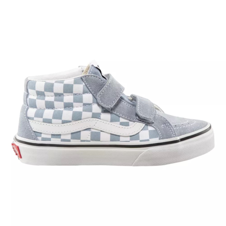 Chaussures De Skate Vans Pre-skool Sk8-mid Resissue V Fille Bleu Ashley