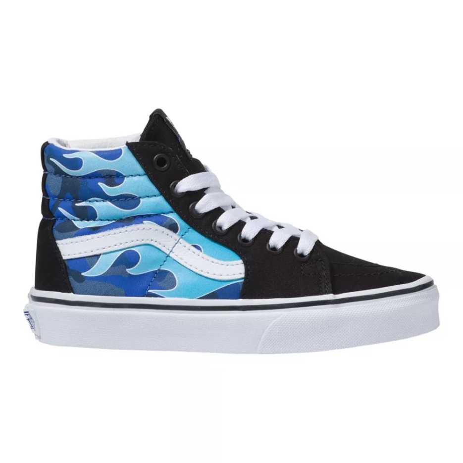 Vans Grade Skool Sk8 Chaussures De Skate Pour Enfant Baskets Montantes Pour Garçon Blue-ice Camo