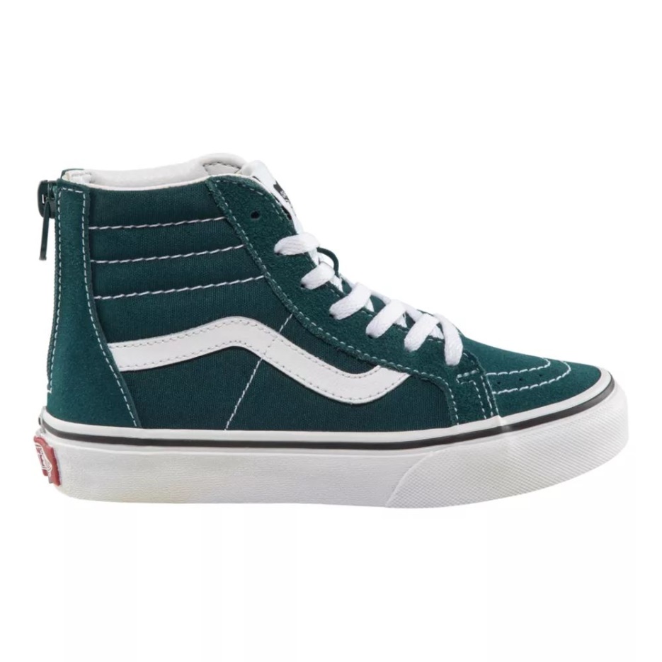 Chaussures De Skate Vans Pre-skool Sk8-hi Zip Color Theory Deep Sarcelle Enfant