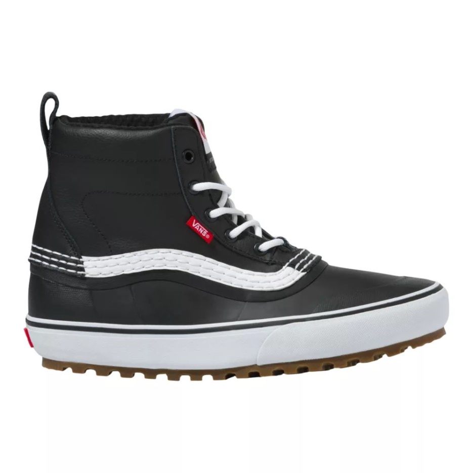 Vans Hommes Standard Bottes D'hiver Mi-hautes Décontractées Résistant à L'eau Antidérapantes Noir-blanc